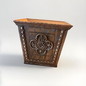 Vintage Fleur De Lis Max Klein Wastebasket